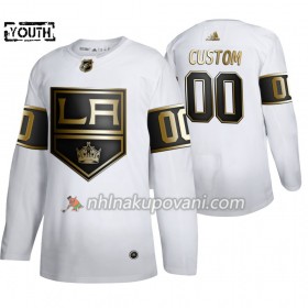 Los Angeles Kings Dresy med eget tryck Adidas 2019-2020 Golden Edition Bílá Authentic - Dětské